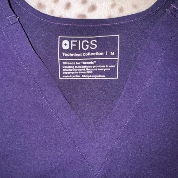 🩺 WOMENS FIGS PURPLE SHADOW SCRUB SET M•MP🩺 - Picture 3 of 7